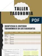 Taller Taxonomia
