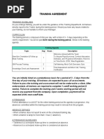 ICAEW Training Agreement Overview | PDF