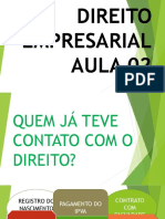 Direito Empresarial - Aula 02