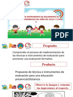 Evaluación formativa niños Ciclo I-II