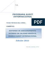 Ficha Téc. Curso 01. Sist. Aseg. Int. Cal. - Modelo AUDIT Intnl. - V5 - 13 H - Marzo - 22