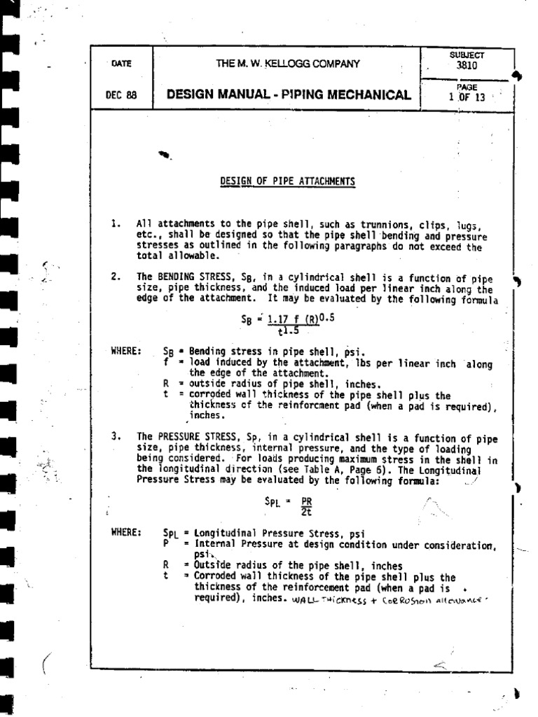 MW Kellogg TrunnionDesign