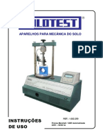 Instruções de Uso: Aparelhos para Mecânica Do Solo