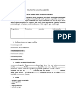 Práctica Pre Evaluativa 2 Año Adverbios, Prepo, Pro y Det