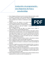 Tema 1 - Introducción A La Programación - Ejercicios Diagramas de Flujo y Pseudocódigo