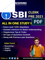 SBI Clerk Prelims 2021 Complete Online Study Kit