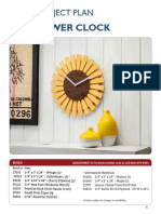 Sunflower Clock Plan