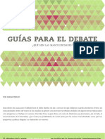 Guías para El Debate Sobre Masculinidades