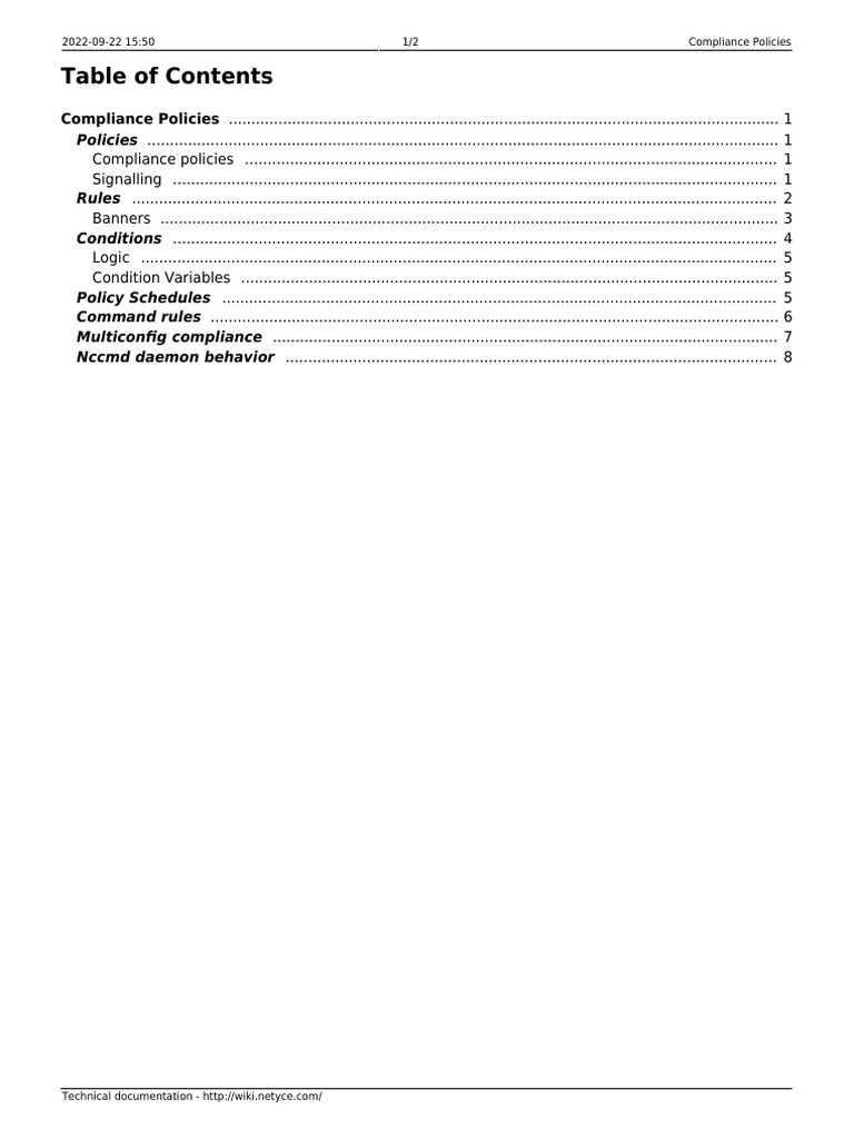 Compliance Policies Overview Guide | PDF | Command Line Interface ...