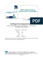 BRIEF2 Self PiC Interpretive Sample Report