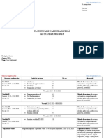 Planificare Calendaristica Clasa A VIII A Disciplina Istorie An Scolar 2022 2023