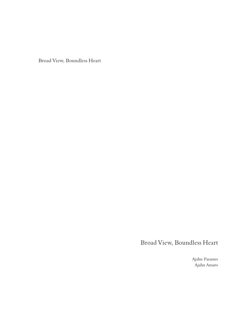 Broad View Boundless Heart | PDF