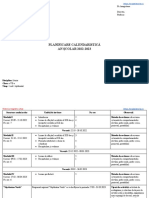 Planificare Calendaristica Clasa A VII A Disciplina Istorie An Scolar 2022 2023