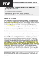 Ricento (2013) Language Policy, Ideology, and Attitudes in English Dominant Countries