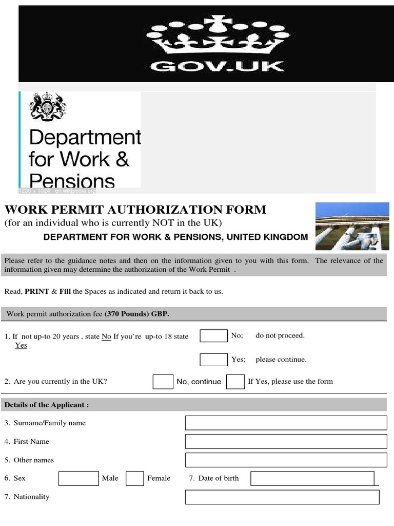 Where To Send Work Authorization Application