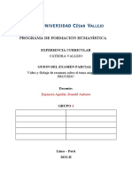 Guion para El Examen Parcial de Cátedra Vallejo - Sesión 4