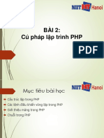 Bai 2 - Cu Phap Lap Trinh PHP