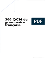 300 QCM de Grammaire Française Par Annick Englebert