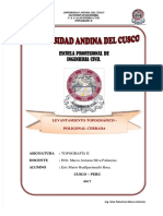PDF Informe Sobre Levantamiento Topografico Con Poligonal de Apoyo 1 Compress