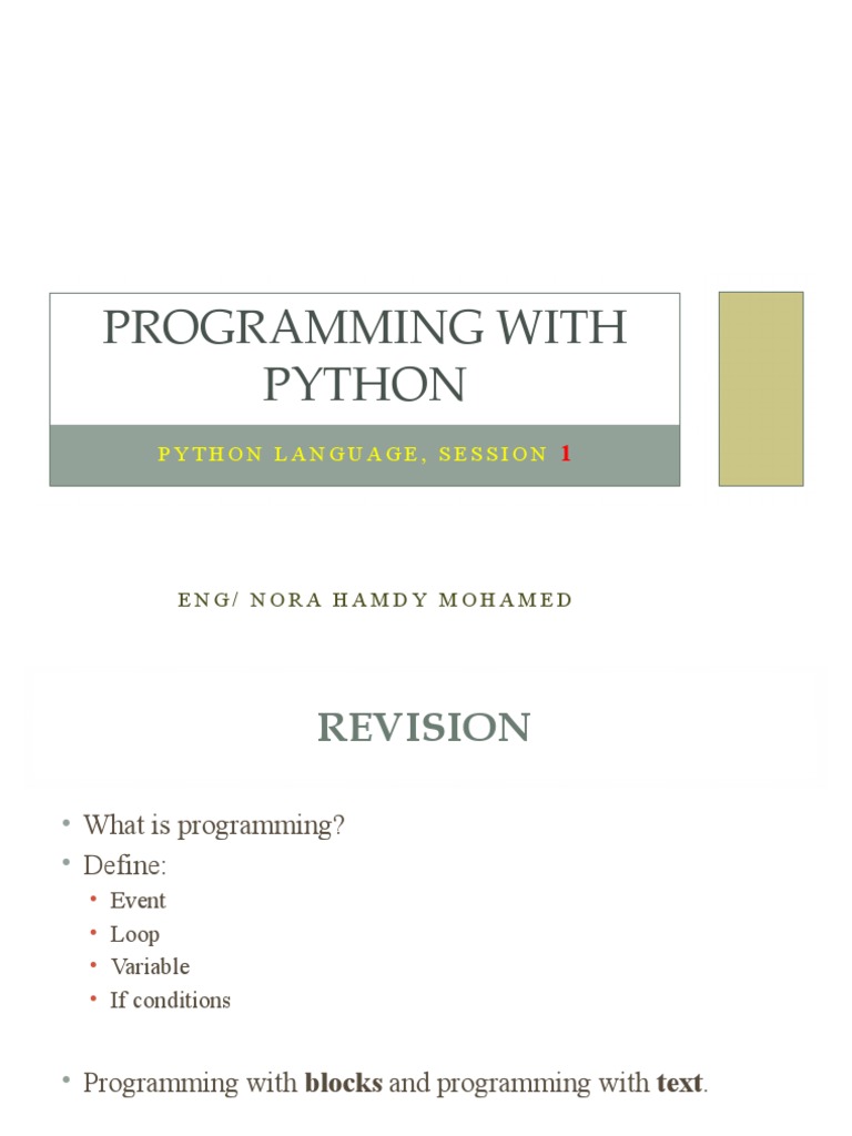 Python 1 - Text Based Programming | PDF