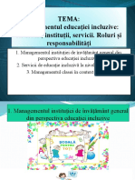 Managementul edc incluzive, tema 3