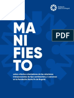 Manifiesto Sobre Criterios Orientadores de Las Relaciones Interpersonales de Tipo Sentimental Y-O Amorosa en La Fundación Santa Fe de Bogotá