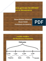 Arcaico Mesoamérica Sudamérica 2014