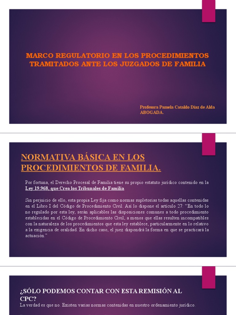 Marco Regulatorio | PDF | Procedimiento Civil | Divorcio