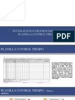 Diligenciamiento Planilla Control Tiempo