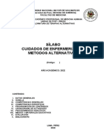 SYLLABUS Cuidados Alternativos 2022