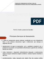 03 - Serviços Do Saneamento e A Legislação