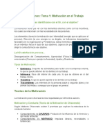 Recursos Humanos Motivación en El Trabajo