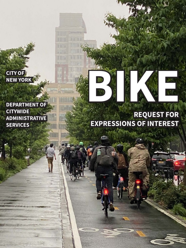 NYC DCAS Bike Request For Expressions of Interest, PDF, New York City