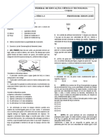 Lista de Exercicios 3 - Fisica I Int