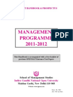 IGNO Management 2011 12