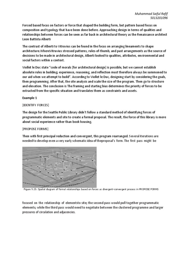 Architectural Design Through Force Analysis | PDF | Infrastructure | Design