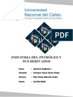 Rios Casas Marcelo Andre - Tarea Orgánica - Industria Del Petróleo y Sus Derivados