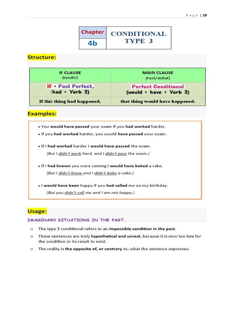 Conditional Sentence Type 3 | PDF | Grammar | Semantic Units