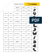 Lista de Precios Soporteria CIGMA MARZO 07 2022