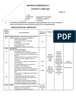 SESIÓN DE APRENDIZAJE Milagros