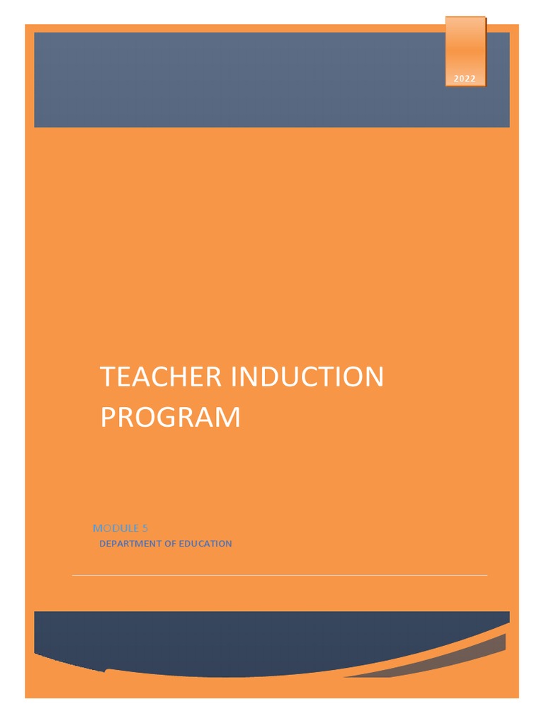 5 Teacher Induction Program - Module 5 | PDF | Constructivism