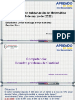 Evaluación de Matemática para subsanación