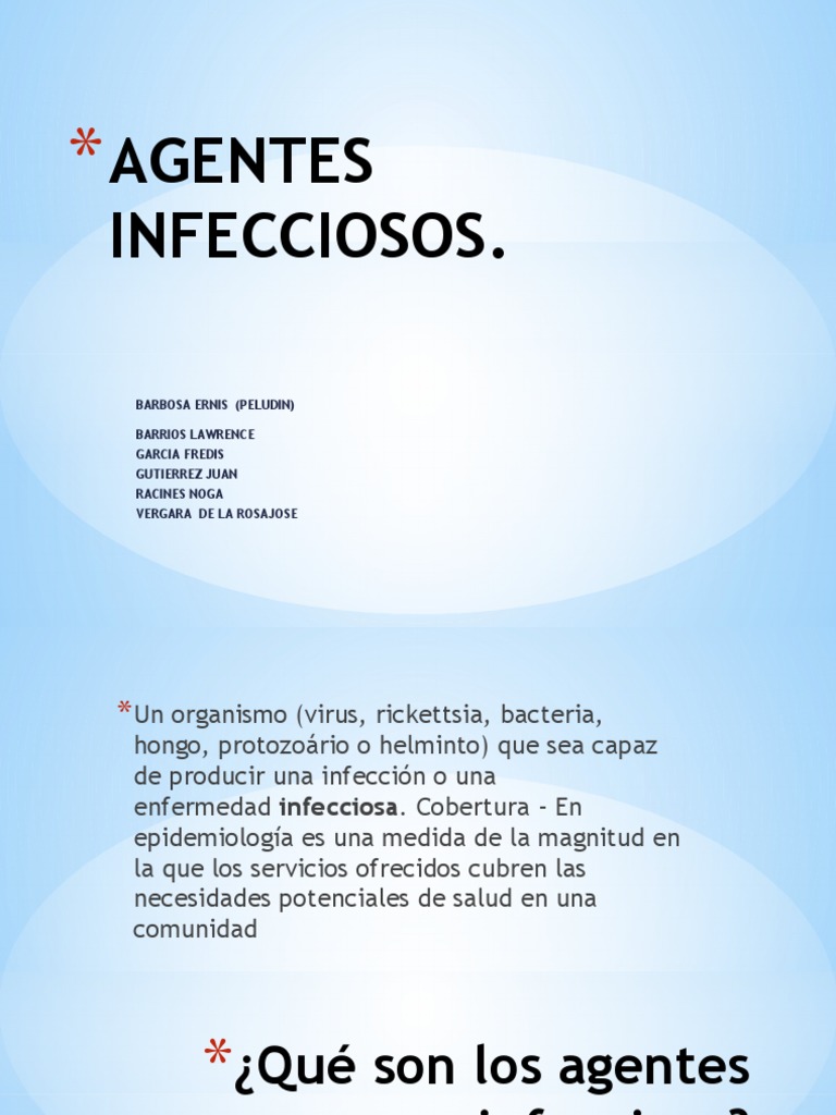 Tipos y características de agentes infecciosos | PDF | Infección ...