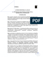 Acuerdo Ministerial No. 030-2019