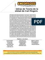 Sopa de Letras de Teoria de La Personalidad de Carl Rogers