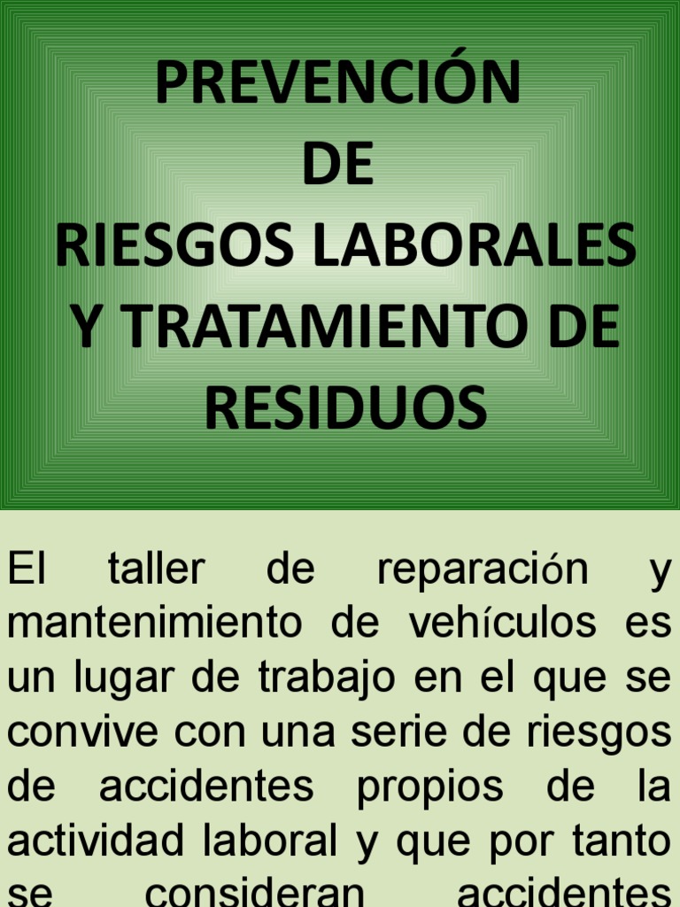 A1. - Prevención de Riesgos Laborales PDF | PDF | Residuos | Seguridad ...