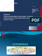 Vitaminas liposolubles e hidrosolubles: funciones, requerimientos y fuentes