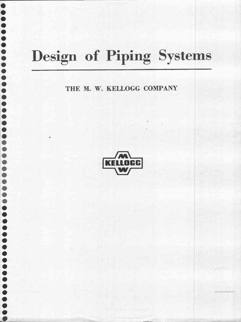 Kellog Design of Piping Systems | PDF