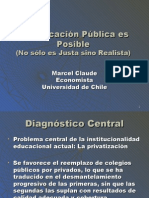 Marcel Claude: Material Foro "La Educación Gratuita, Publica y de Calidad Es Posible"