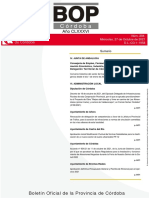 Año Clxxxvi: Boletín Oficial de La Provincia de Córdoba